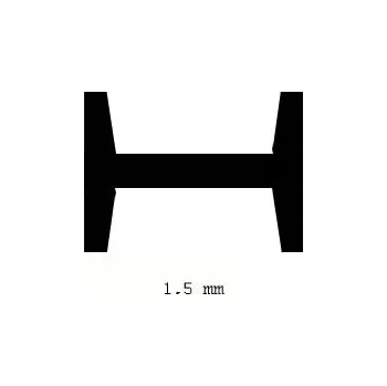 profil I 1,5mm délka 350mm 4ks Evergreen 271