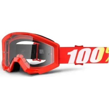 Motocyklové brýle MX brýle 100% Strata Furnace dětské čiré plexi s čepy pro slídy