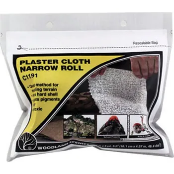 Modelová železnice sádrová tkanina Plaster Cloth - úzká role Woodland Scenics C1191