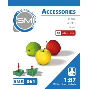 Modelová železnice jablka (10ks) sma 061