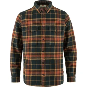 Pánská košile Košile Fjällräven Övik Twill Shirt Man Autumn Leaf-Dark Navy - XL