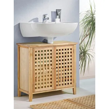 Úložný box Umyvadlová spodní skřínka z masivního ořechového dřeva. Umyvadlová spodní skřínka - ořechové dřevo, 66x29x61cm.