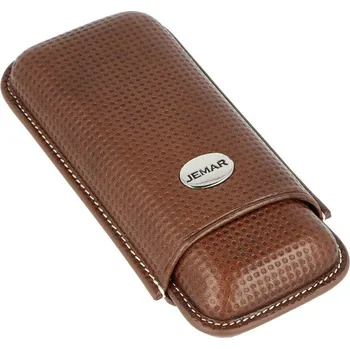Pouzdro na 2 doutníky Jemar, kůže, Brown