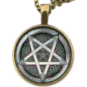 Řetízek Náhrdelník a přívěšek Supernatural (Lovci duchů) - pentagram