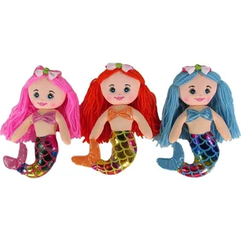 Panenka Panenka textilní baby mořská panna hadrová třpytivá duhová 3 barvy