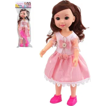 Panenka Panenka 31cm tvrdé tělíčko set s hřebínkem v sáčku plast