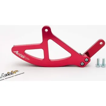 Brzdový kotouč ACCEL kryt zadního brzdového kotouče YAMAHA YZ 125/250 05-17, YZF/WRF 07-17 (hliník), barva červená