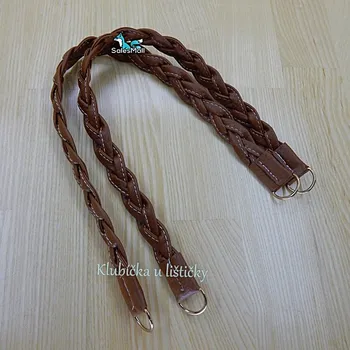 Ucha proplétaná světle hnědá 47-50cm(2ks-1pár)