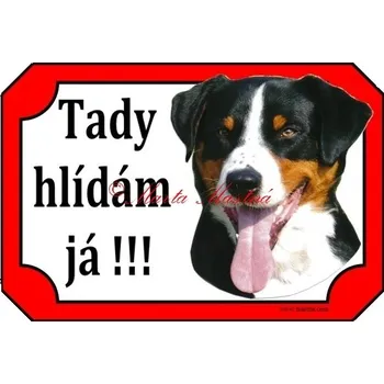 Cedulka appenzelský salašnický pes č - Bez samolepicí vrstvy