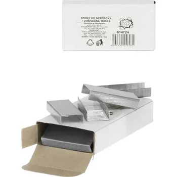 Spona do sešívačky Spony náplň do sešívačky 24/6 set 1000ks v krabičce
