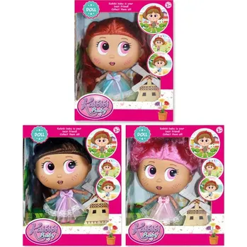 Panenka Panenka okatá 18cm sváteční šaty velká hlava 3 druhy v krabici