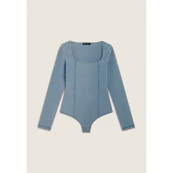 Dámské kalhoty Freddy Body s dlouhým rukávem ve světle džínové barvě Vybraná velikost: S