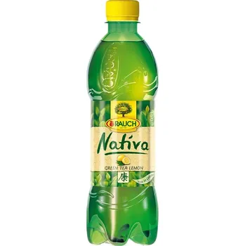 Ledový čaj Rauch NATIVA zelený čaj s citronem 0,5l - PET