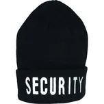Mil-Tec Čepice pletená s potiskem SECURITY POLYACRYL, černá