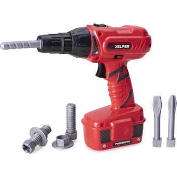 Dětská dílna Vrtačka 18 cm na baterie s vrtáky na kartě