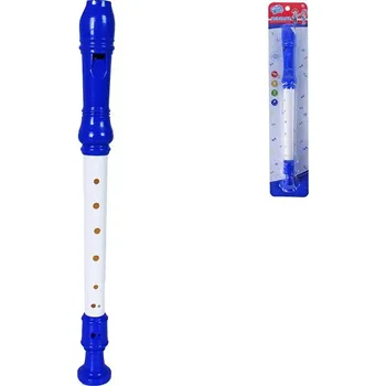 Hudební nástroj pro děti Flétna dětská plastová 33cm na blistru (hudební nástroje)