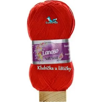 Příze Lanoso Soft Soul 956 - červená