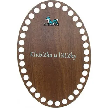 Dno na košík walnut, oválné 13,5x20cm