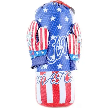 Bojový sport Boxovací pytel dětský 40cm set s boxerskými rukavicemi