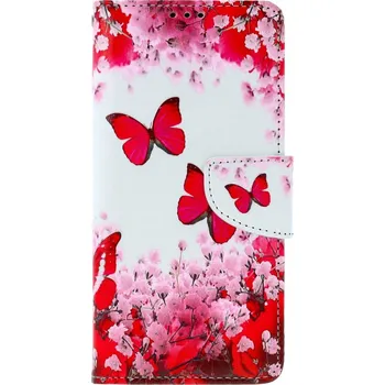 Pouzdro na mobilní telefon Pouzdro Xiaomi Redmi Note 13 Pro 5G knížkové Růžoví motýlci (kryt neboli obal na Xiaomi Redmi Note 13 Pro 5G)