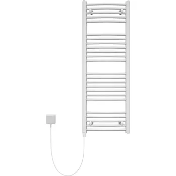 Radiátor Topný žebřík do koupelny elektrický Korado Koralux Rondo Classic-E 900x750mm 500W bílá