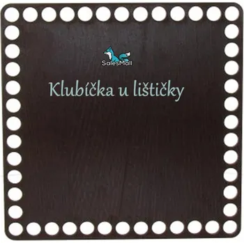 Dno na košík wenge, čtverec 17cm