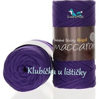 Příze Maccaroni Bavlněné šňůry 3 mm fialová 29