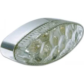 Osvětlení pro motocykl LED zadní světlo Groove, chrom, čiré sklo