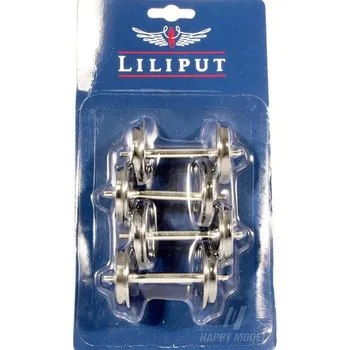 Modelová železnice kovové loukoťové dvojkolí na vagóny průměr 31mm (4 ks) Liliput L999304