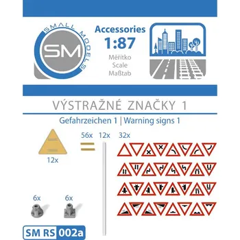 Modelová železnice výstražné značky Small Models RS002a