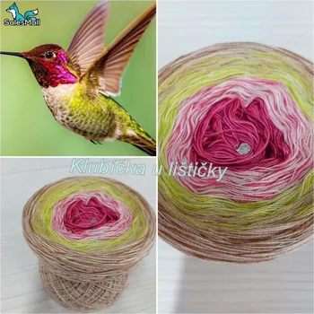 Příze eGalanteria Cherubínka 750m Kolibřík zelenkavý