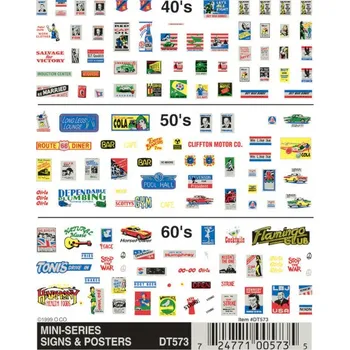 Modelová železnice propisot reklamní cedule Woodland Scenics DT573