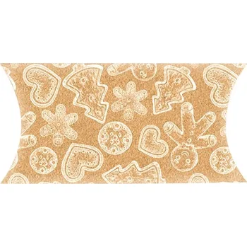 Vánoční dekorace Anděl Krabička skládací vánoční M 30 x 13 cm 12554