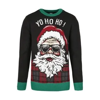 Pánský svetr Svetr Urban Classics Ho Ho Ho - černý, M