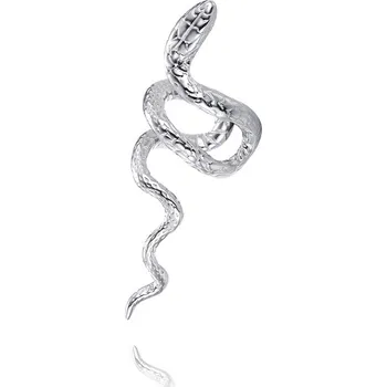 Souprava šperků MINET Moderní stříbrná záušnice had na pravé ucho