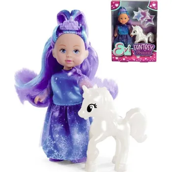 Panenka Simba Panenka Evička fantasy zimní princezna set s jednorožcem