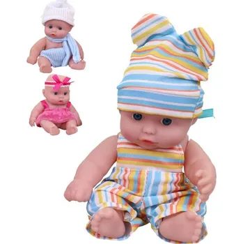 Panenka Panenka miminko v šatičkách 17cm 3 druhy plast