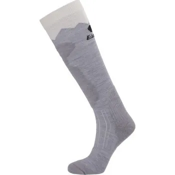 Dámské termo ponožky EISBÄR SKI TECH LIGHT MEN SOCKS Grey Melange/White/Black Velikost: 43-46