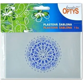 Šablona mandala, pr. 7 cm a 5,5 cm, sada 2 ks