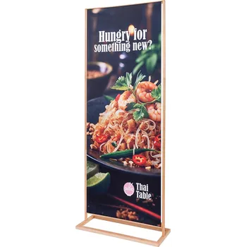 Dřevěný bannerový stojan 85 x 200 cm