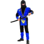 KARNEVAL Šaty Ninja černomodré vel. L (130-140cm) 8-10 let KOSTÝM