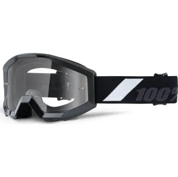 Motocyklové brýle MX brýle 100% Strata Goliath dětské čiré plexi s čepy pro slídy
