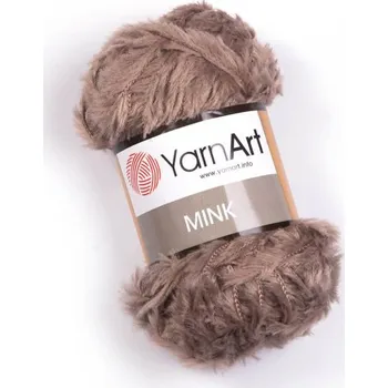 Galanterie YarnArt příze Mink 332 - hnědá