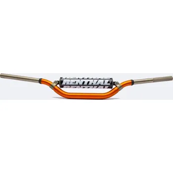 RENTHAL řídítka 1,1/8 CALA 28,6mm MX TWINWALL HANDLEBAR ORANGE VILLOPOTO / STEWART PADDED, barva oranžová s protektorem KTM XC-F250 rok 07-23
