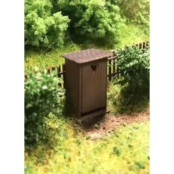 Modelová železnice dřevěná kadibudka 2ks (stavebnice) BDDP 23430