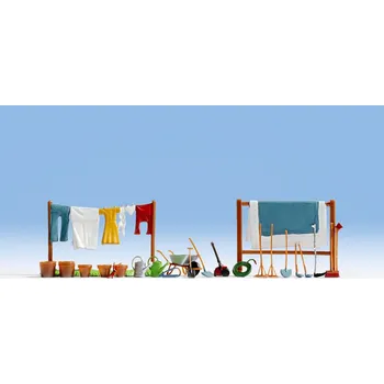 Modelová železnice zahradní doplňky a nářadí Noch 14800