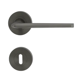 Dveřní kování GK - REMOTE - R rozety BB, klika/klika Kašmír šedá (27)