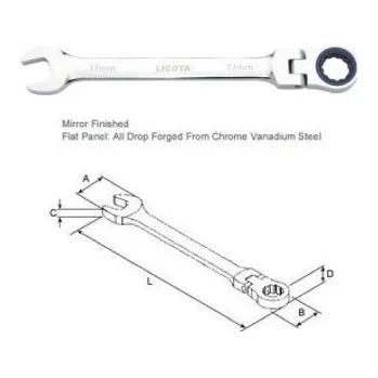 Klíč Klíč ráčnový jednostranný 13 mm - LIARW12M13HT
