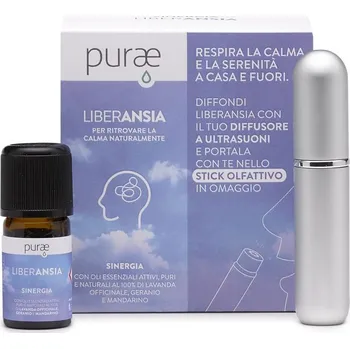 Purae Sinergia Liberansia směs esenciálních olejů 5 ml + inhalační tyčinka