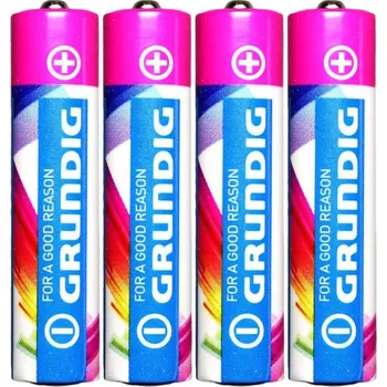 Článková baterie Baterie AAA alkalická mikrotužková LR03 1,5V set 4ks na kartě Grundig